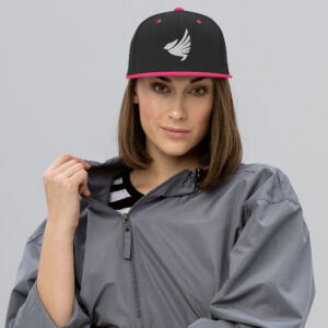 Imprinted Owl Snapback Hat -Pink